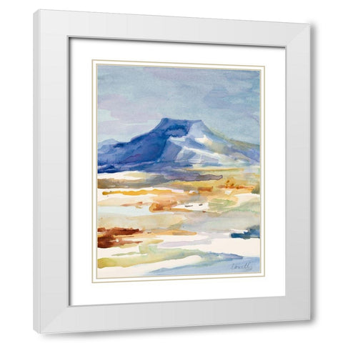 Abiquiu Butte White Modern Wood Framed Art Print with Double Matting by Loreth, Lanie
