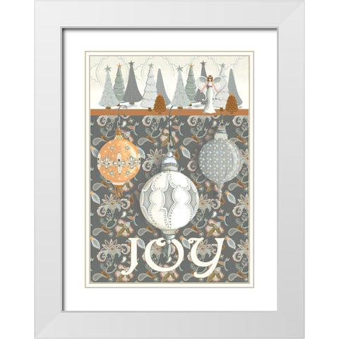 Wonderland Joy White Modern Wood Framed Art Print with Double Matting by Metz, Andi