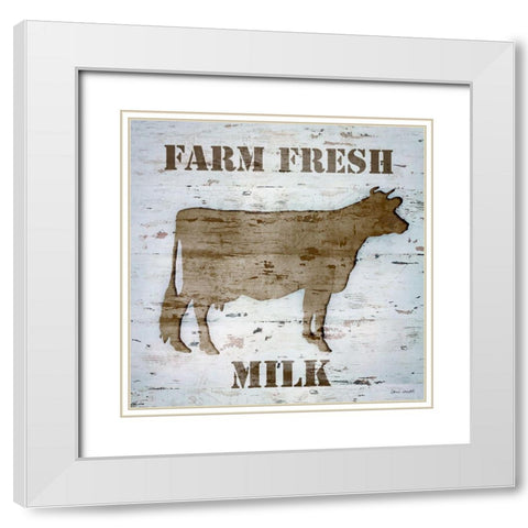Fresh Milk I White Modern Wood Framed Art Print with Double Matting by Loreth, Lanie