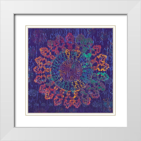Spiral Burst White Modern Wood Framed Art Print with Double Matting by Ritter, Gina