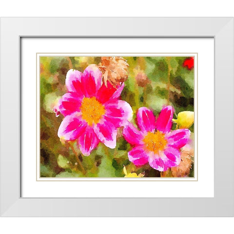 Last Spring I White Modern Wood Framed Art Print with Double Matting by Navas, Emily