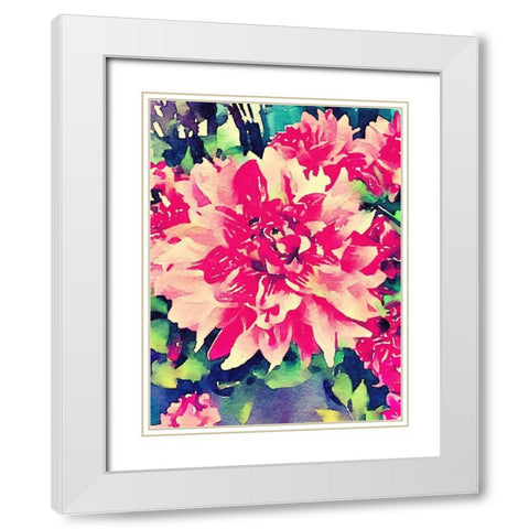 Once A Season White Modern Wood Framed Art Print with Double Matting by Navas, Emily