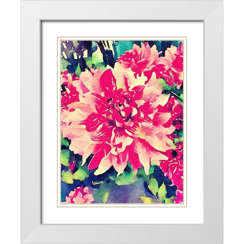 Once A Season White Modern Wood Framed Art Print with Double Matting by Navas, Emily