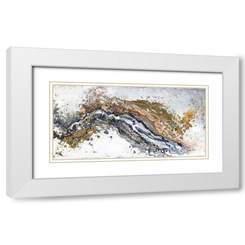 Turbulence White Modern Wood Framed Art Print with Double Matting by Pinto, Patricia