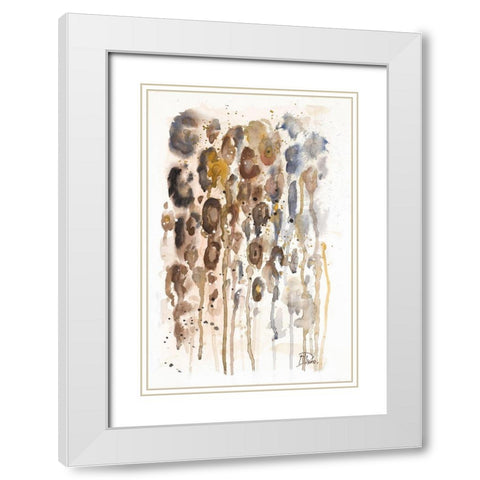 Watercolor Animal Skin I White Modern Wood Framed Art Print with Double Matting by Pinto, Patricia