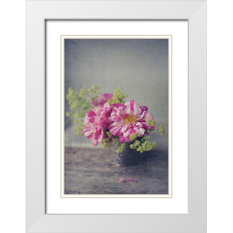 Summer Blooms White Modern Wood Framed Art Print with Double Matting by Gardner, Sarah