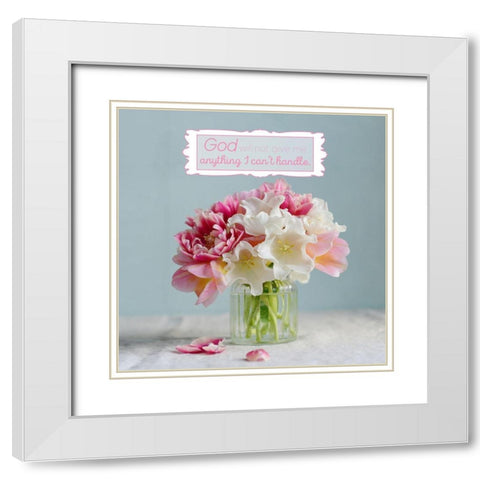 He Will Not Fail Me White Modern Wood Framed Art Print with Double Matting by Gardner, Sarah