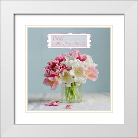 He Will Not Fail Me White Modern Wood Framed Art Print with Double Matting by Gardner, Sarah