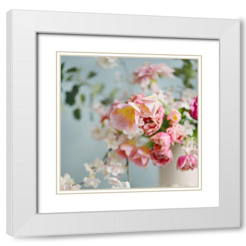 Pulled from the Garden II White Modern Wood Framed Art Print with Double Matting by Gardner, Sarah
