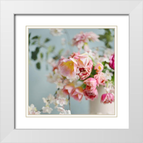 Pulled from the Garden II White Modern Wood Framed Art Print with Double Matting by Gardner, Sarah