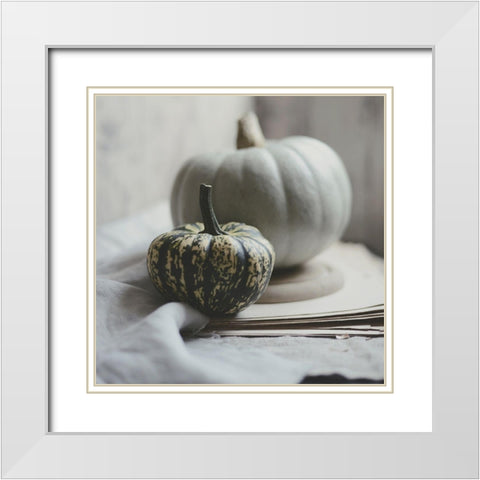 Fall Bunches White Modern Wood Framed Art Print with Double Matting by Gardner, Sarah