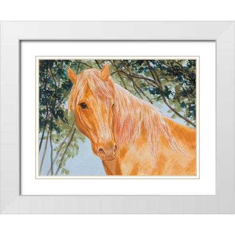 Champions I White Modern Wood Framed Art Print with Double Matting by Baliko, Linda