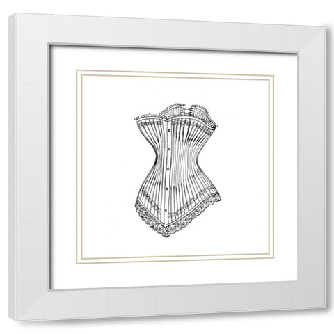 Elegant Paris Element White Modern Wood Framed Art Print with Double Matting by Baliko, Linda