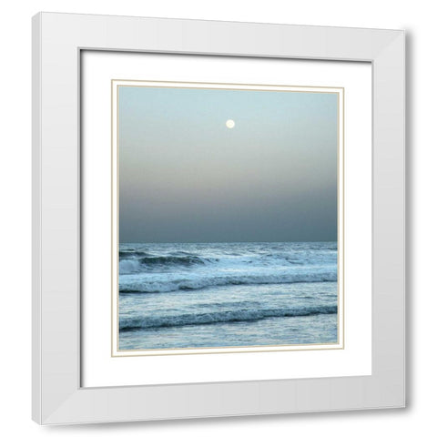 Daytona Gray II White Modern Wood Framed Art Print with Double Matting by Nawrocke, Bruce
