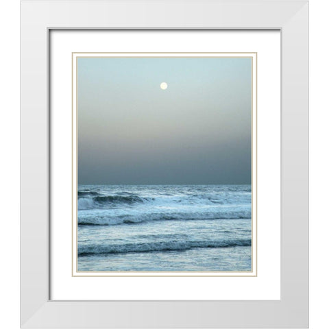 Daytona Gray II White Modern Wood Framed Art Print with Double Matting by Nawrocke, Bruce