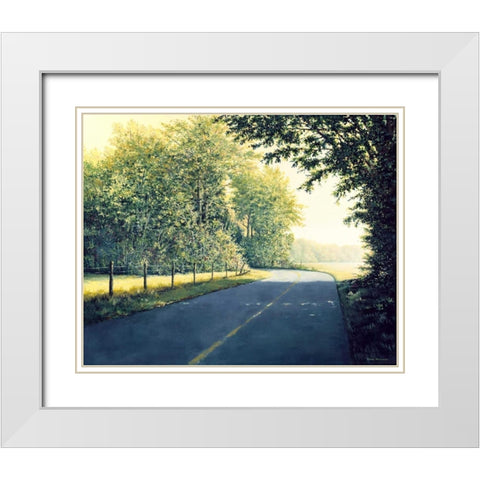 The Day Before White Modern Wood Framed Art Print with Double Matting by Nawrocke, Bruce