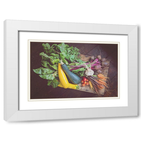 Fresh Organic I White Modern Wood Framed Art Print with Double Matting by Poynter, Kelly