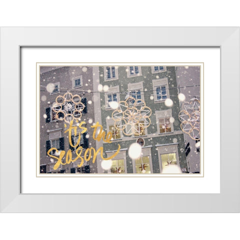 Tis the Season White Modern Wood Framed Art Print with Double Matting by Coppel, Anna