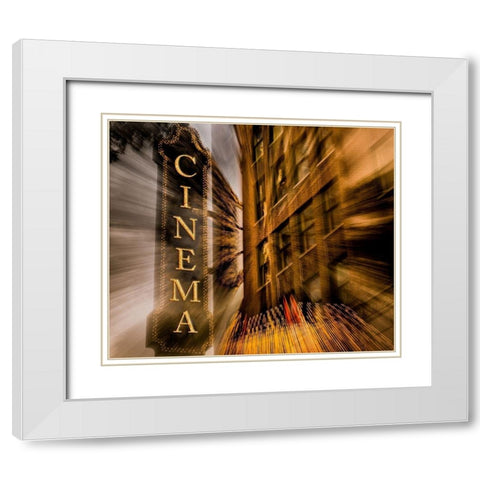 Cinema White Modern Wood Framed Art Print with Double Matting by Bill Carson Photography