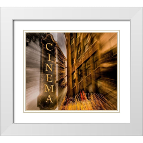 Cinema White Modern Wood Framed Art Print with Double Matting by Bill Carson Photography