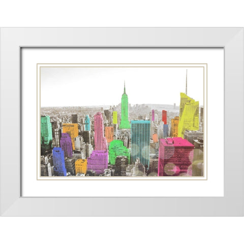Color In The Cities White Modern Wood Framed Art Print with Double Matting by Bill Carson Photography