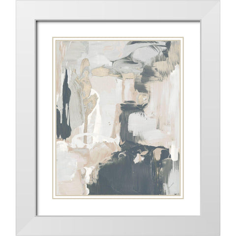 Muted Longing I White Modern Wood Framed Art Print with Double Matting by Loreth, Lanie