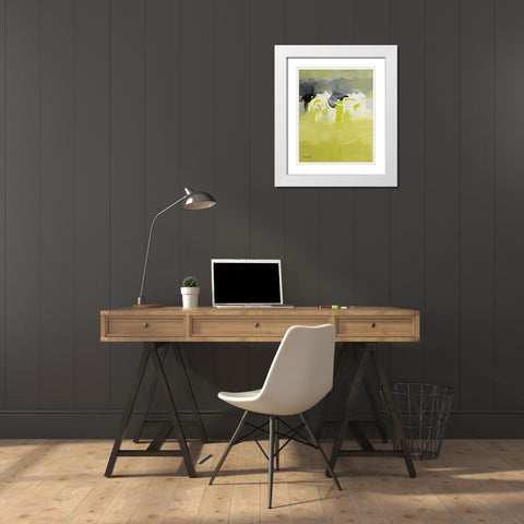 Space To Think White Modern Wood Framed Art Print with Double Matting by Loreth, Lanie