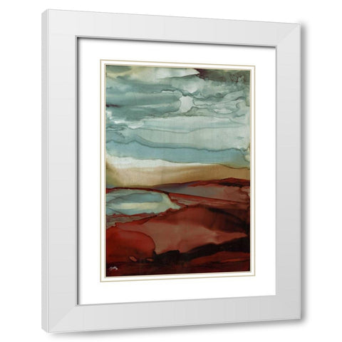 New Sky White Modern Wood Framed Art Print with Double Matting by Medley, Elizabeth