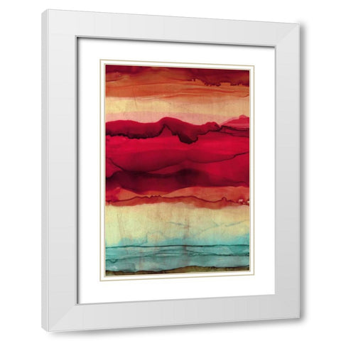 New Mountain White Modern Wood Framed Art Print with Double Matting by Medley, Elizabeth