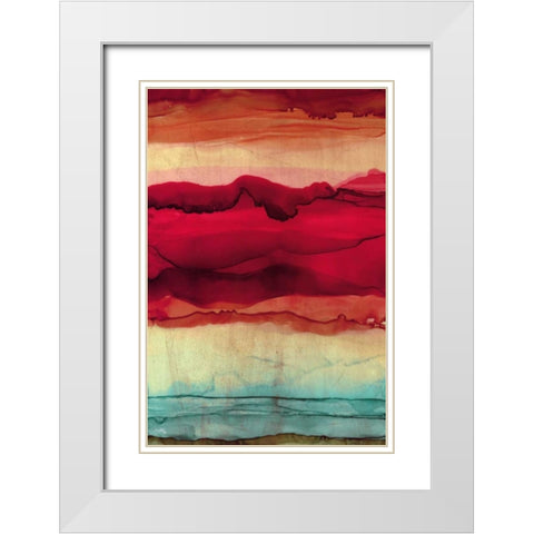 New Mountain White Modern Wood Framed Art Print with Double Matting by Medley, Elizabeth