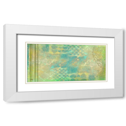 Sing and Play Pattern I White Modern Wood Framed Art Print with Double Matting by Medley, Elizabeth