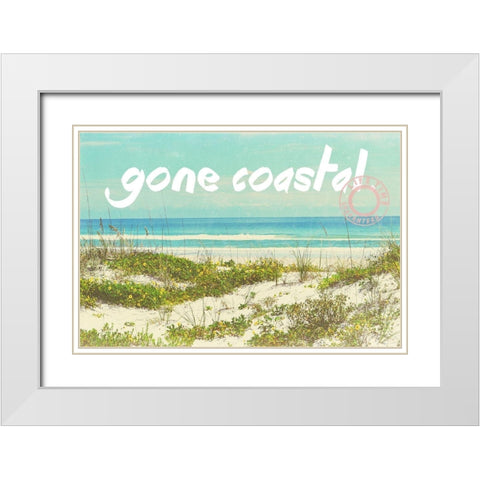 Gone Coastal White Modern Wood Framed Art Print with Double Matting by Peck, Gail