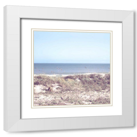 Soft Breeze Coast White Modern Wood Framed Art Print with Double Matting by Peck, Gail