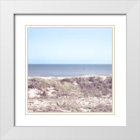 Soft Breeze Coast White Modern Wood Framed Art Print with Double Matting by Peck, Gail