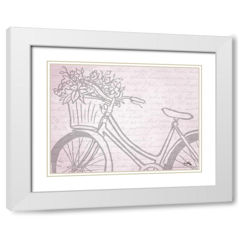 Ride Along I White Modern Wood Framed Art Print with Double Matting by Medley, Elizabeth