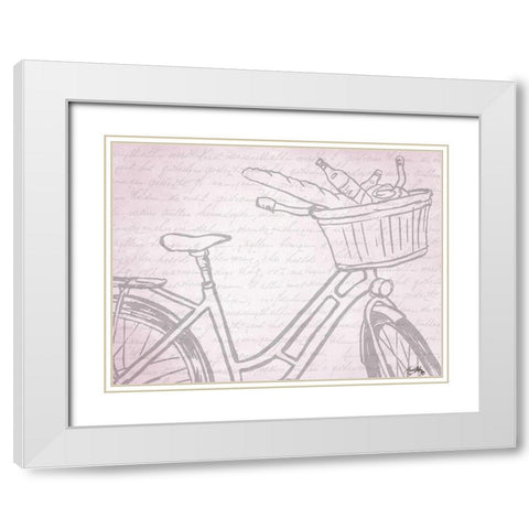 Ride Along II White Modern Wood Framed Art Print with Double Matting by Medley, Elizabeth