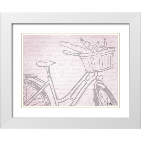 Ride Along II White Modern Wood Framed Art Print with Double Matting by Medley, Elizabeth