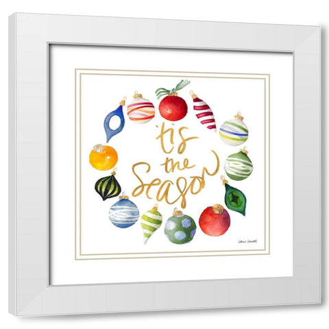 The Ornament Season I White Modern Wood Framed Art Print with Double Matting by Loreth, Lanie
