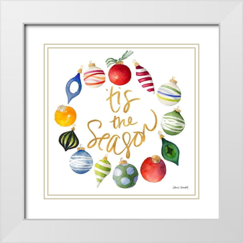 The Ornament Season I White Modern Wood Framed Art Print with Double Matting by Loreth, Lanie