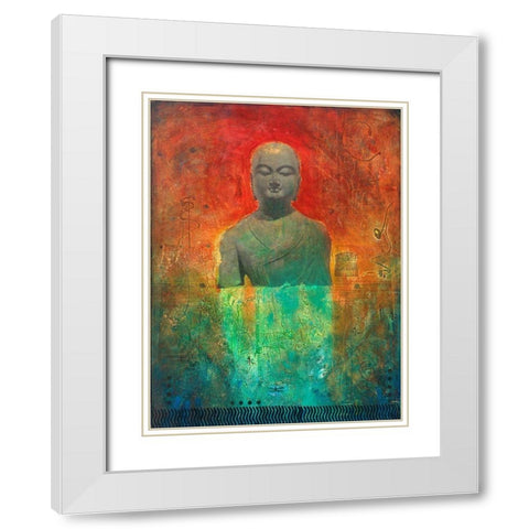 The Guardian White Modern Wood Framed Art Print with Double Matting by Meneely, Dan