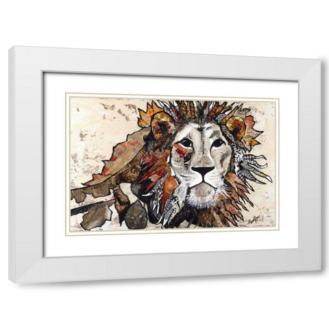 Out Of The Jungle II White Modern Wood Framed Art Print with Double Matting by Ritter, Gina