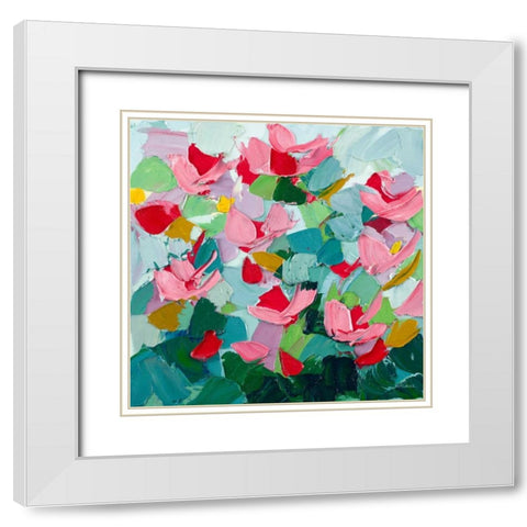 Afterglow Cherry White Modern Wood Framed Art Print with Double Matting by Coolick, Ann Marie