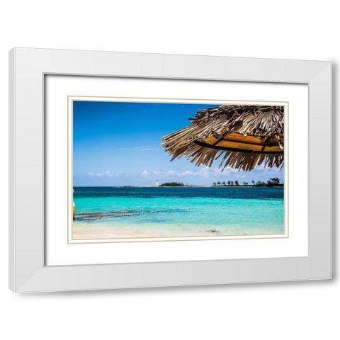 Under The Shade White Modern Wood Framed Art Print with Double Matting by Navas, Emily