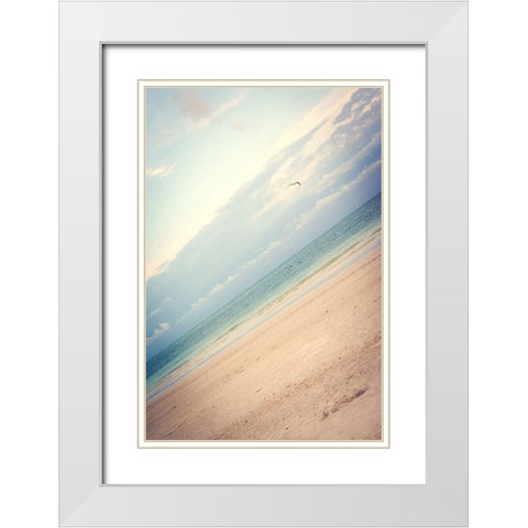 Ocean Angle White Modern Wood Framed Art Print with Double Matting by Navas, Emily