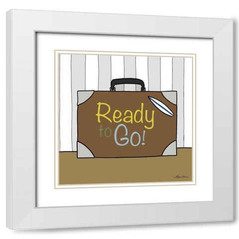 Ready To Go! White Modern Wood Framed Art Print with Double Matting by Edwins, Hugo