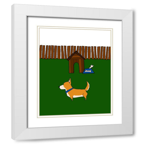 Another Doggy Dog Day I White Modern Wood Framed Art Print with Double Matting by Edwins, Hugo
