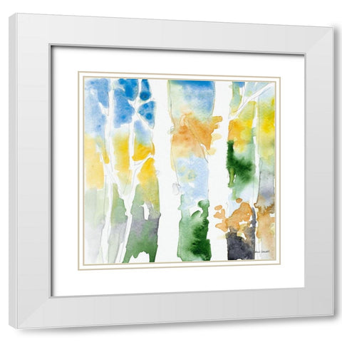 Spring Coming On II White Modern Wood Framed Art Print with Double Matting by Loreth, Lanie