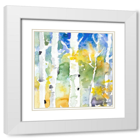 Tall Upon the Hill III White Modern Wood Framed Art Print with Double Matting by Loreth, Lanie