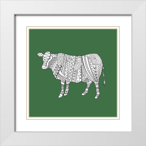 Ornate Farm I White Modern Wood Framed Art Print with Double Matting by Metz, Andi