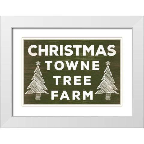 Season Sign III White Modern Wood Framed Art Print with Double Matting by Studio, Sd Graphics